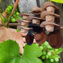 Handcrafted 9-Cowboy Hat Rack Organizer