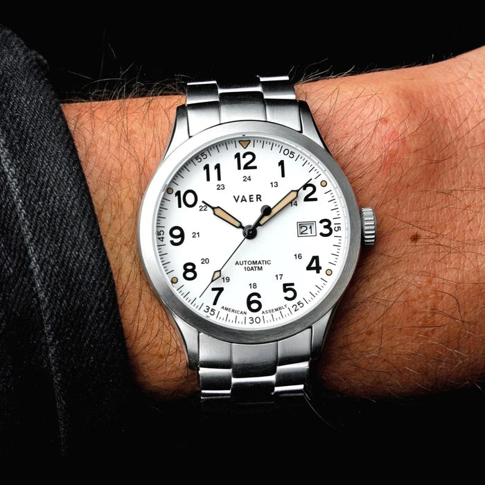 A5 Field White USA Auto 40mm Watch