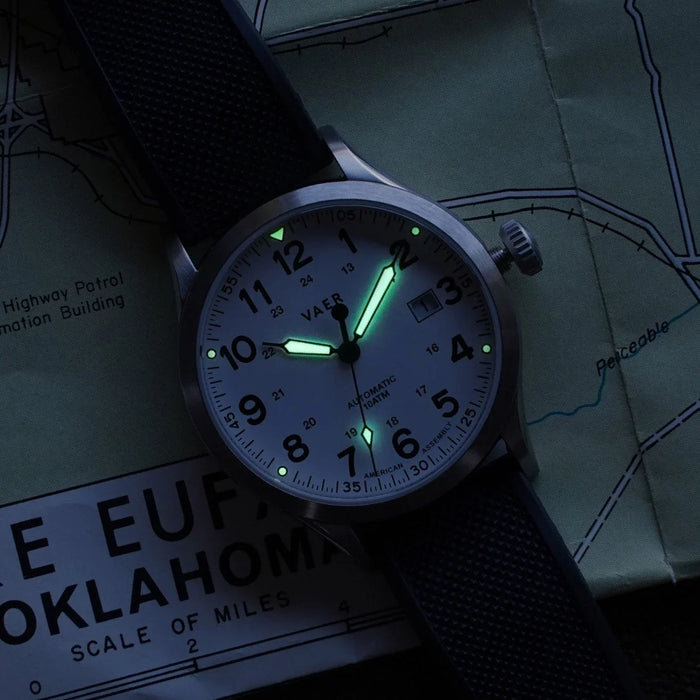 A5 Field White USA Auto 40mm Watch