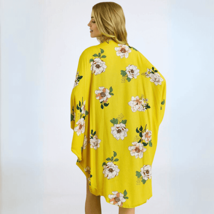 Cocoon Floral Kimono Cardigan