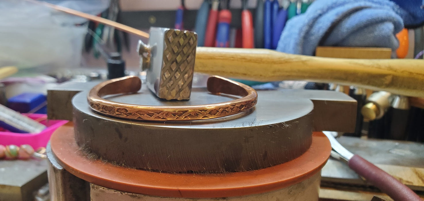 Handmade 4 Gauge Copper BIGGA Bangle by Alexa Martha