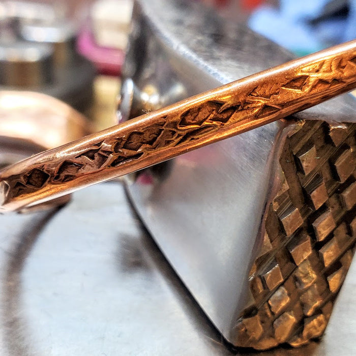 Handmade 4 Gauge Copper BIGGA Bangle by Alexa Martha