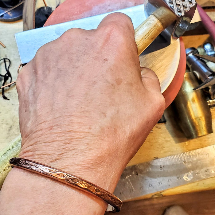 Handmade 4 Gauge Copper BIGGA Bangle by Alexa Martha