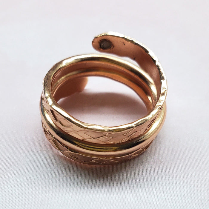 Crystal Embedded Wrap Around Ring