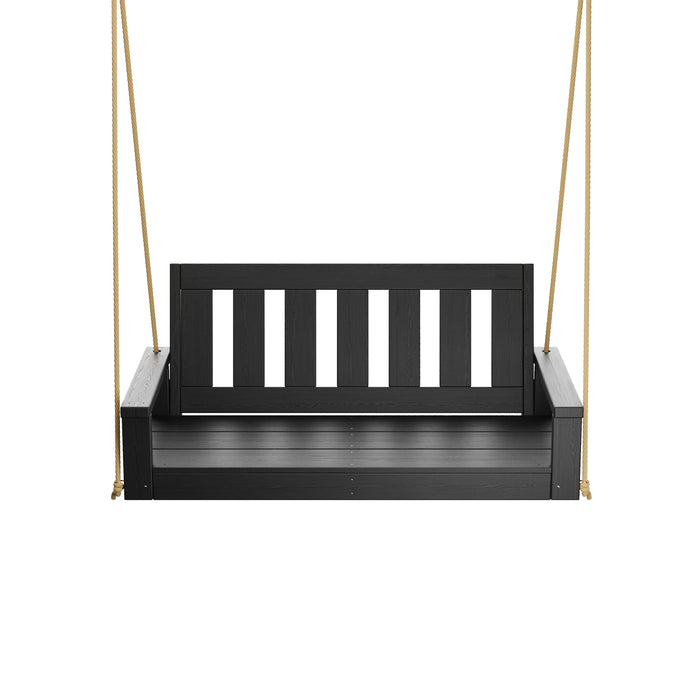 Porchgate Amish Heavy Duty 700 Lb 5-Foot Ardmore Porch Swing - Tricorn Black
