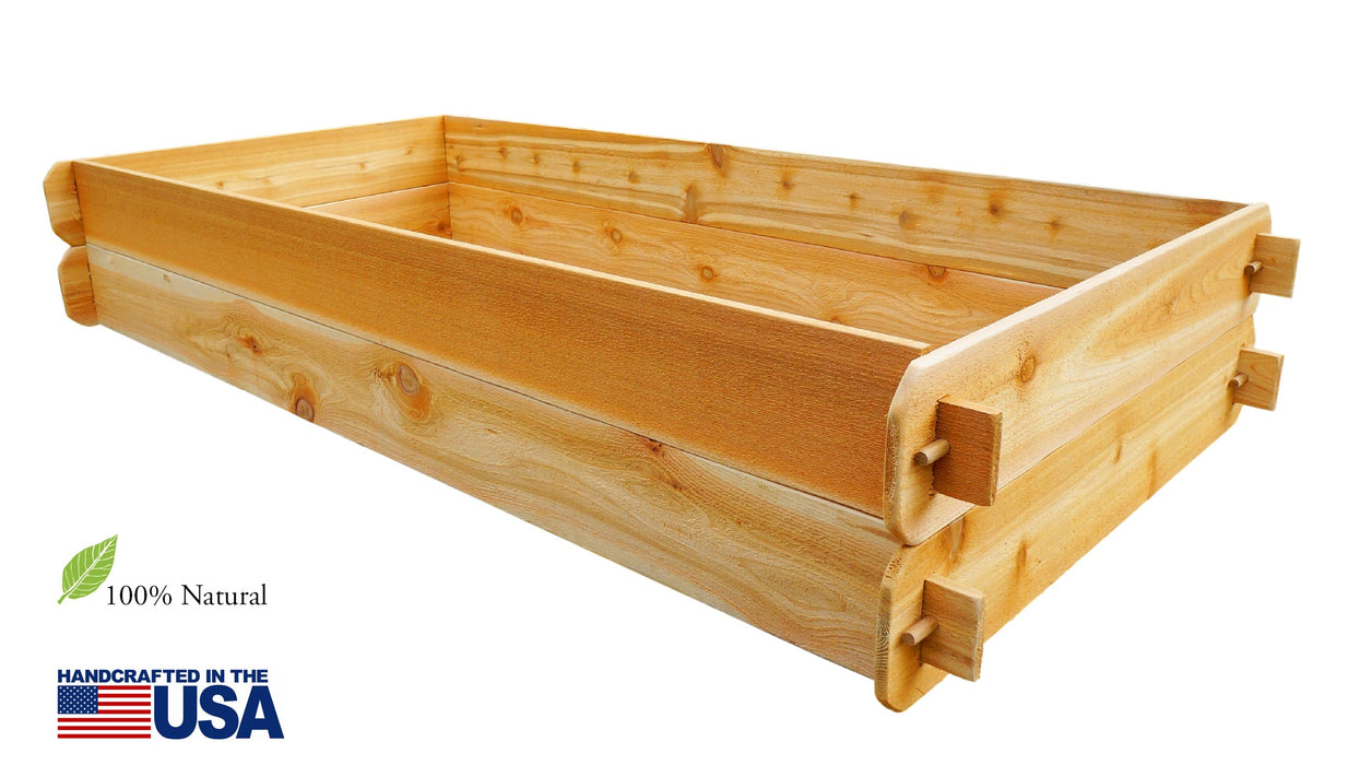 Timberlane Gardens Raised Garden Bed Kit Double Deep (Two 3x6)