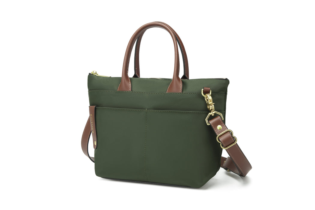 Dot | Fatigue Nylon + Brown Leather