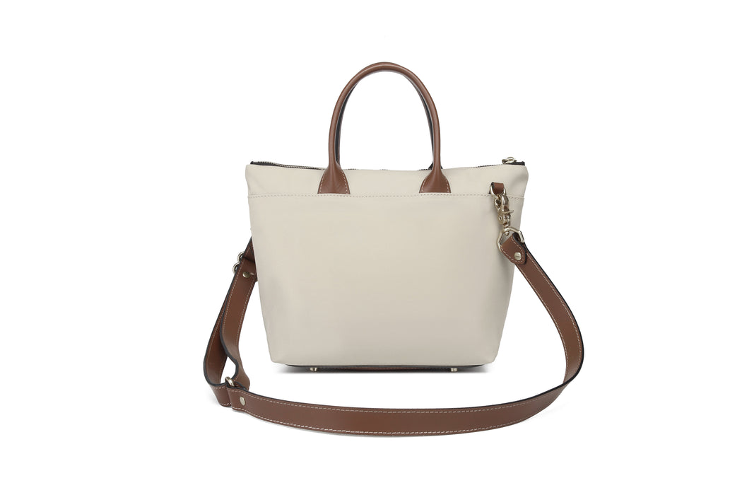 Dot | Khaki Nylon + Brown Leather