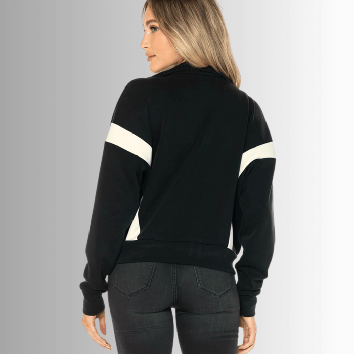 Steph Premium Black and White Track Suit