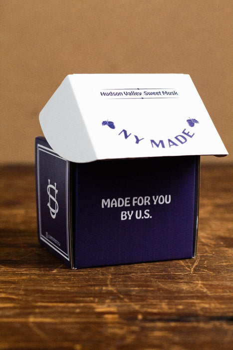 Massapequa Rinsed Linen Coconut Wax Candle - Clear