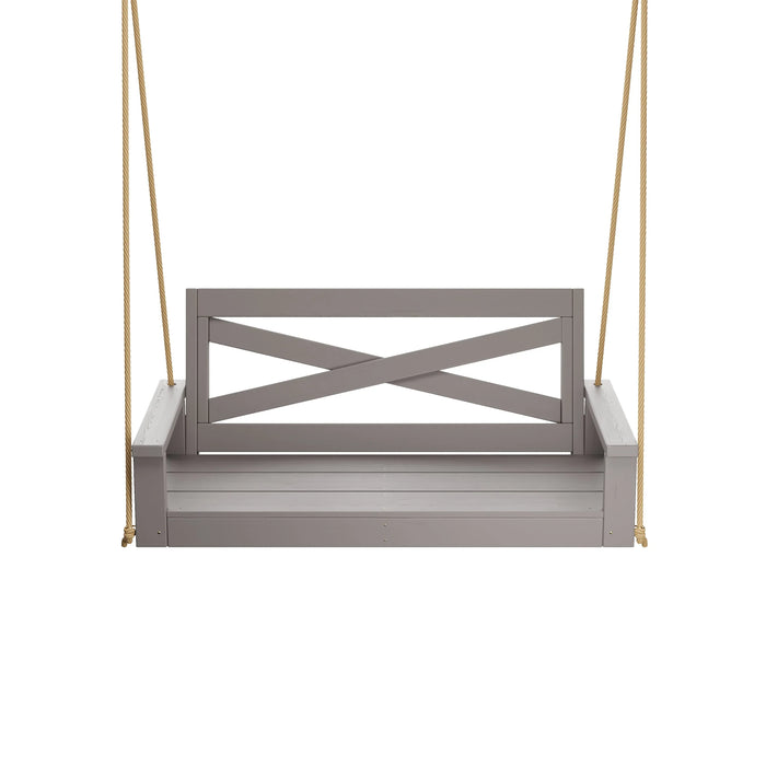 Porchgate Amish Heavy Duty 700 Lb 5-Foot Boardwalk Porch Swing - Dovetail Grey