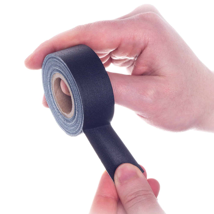 Mini Gaffer Tape Rolls 1 inch x 8yards - Pack of 4 Black