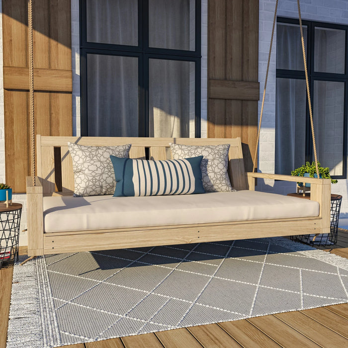 Amish Casual 5 Foot Uptown Porch Swing Bed in Unfinished