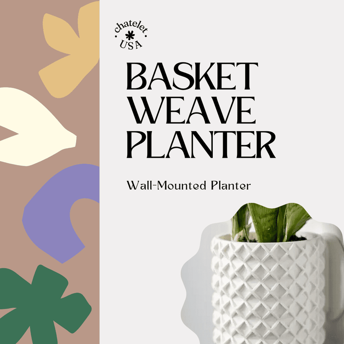 4" Modern Bubble Lattice Wall Planter