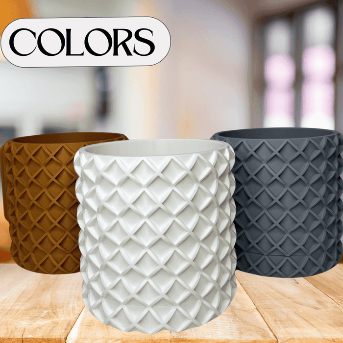 4" Modern Bubble Lattice Wall Planter