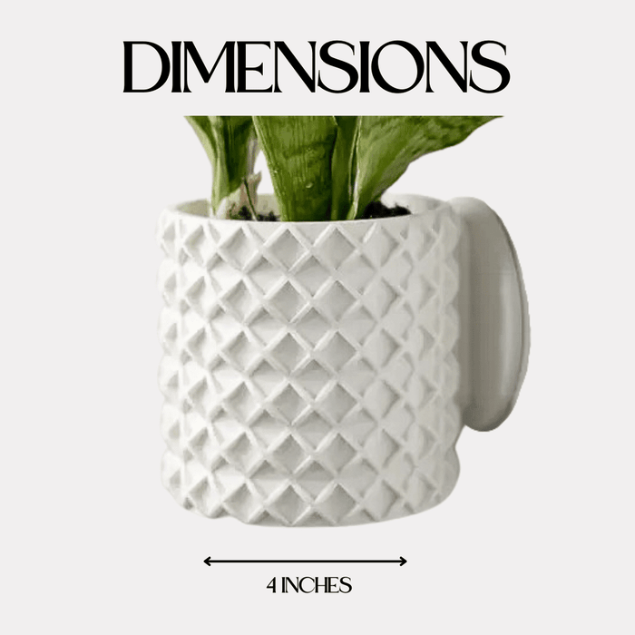 4" Modern Bubble Lattice Wall Planter