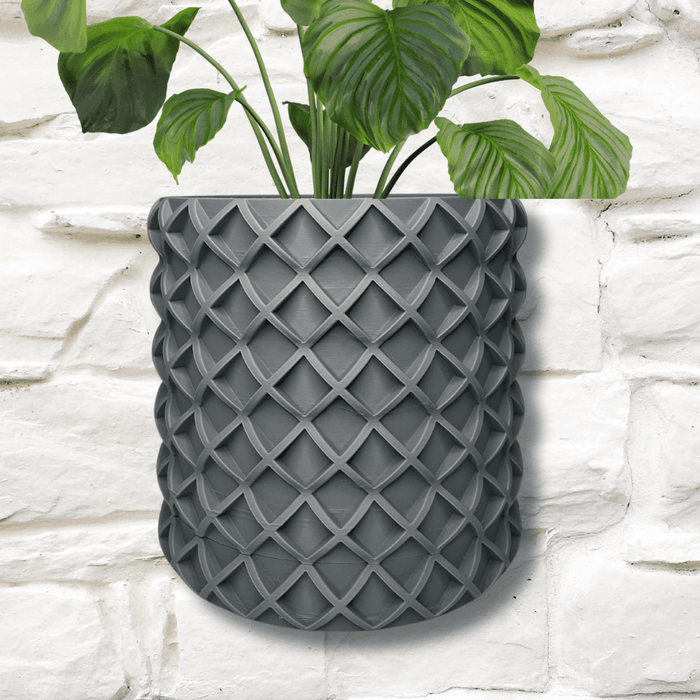 4" Modern Bubble Lattice Wall Planter