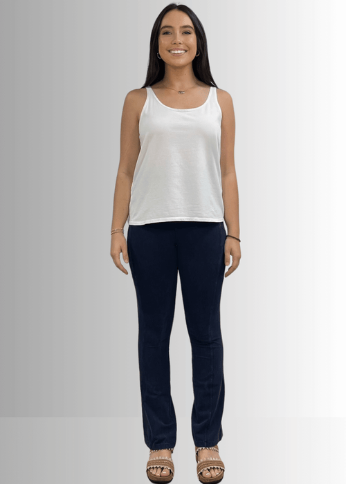 Twenty Four Seven Cotton Tank in White