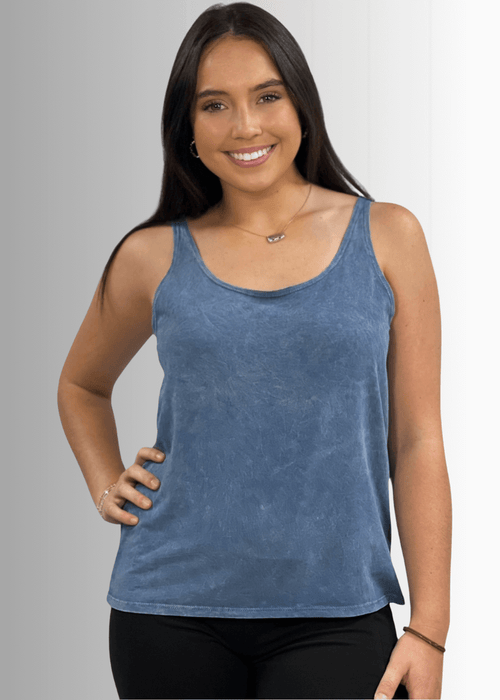 Twenty Four Seven Cotton Tank in Burnt Red Clay