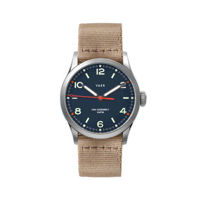 C3 Design Navy 36mm USA Solar Watch