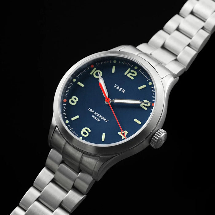 C3 Design Navy 36mm USA Solar Watch
