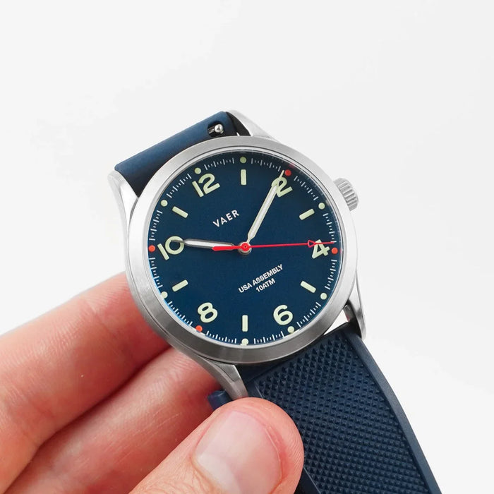 C3 Design Navy 36mm USA Solar Watch