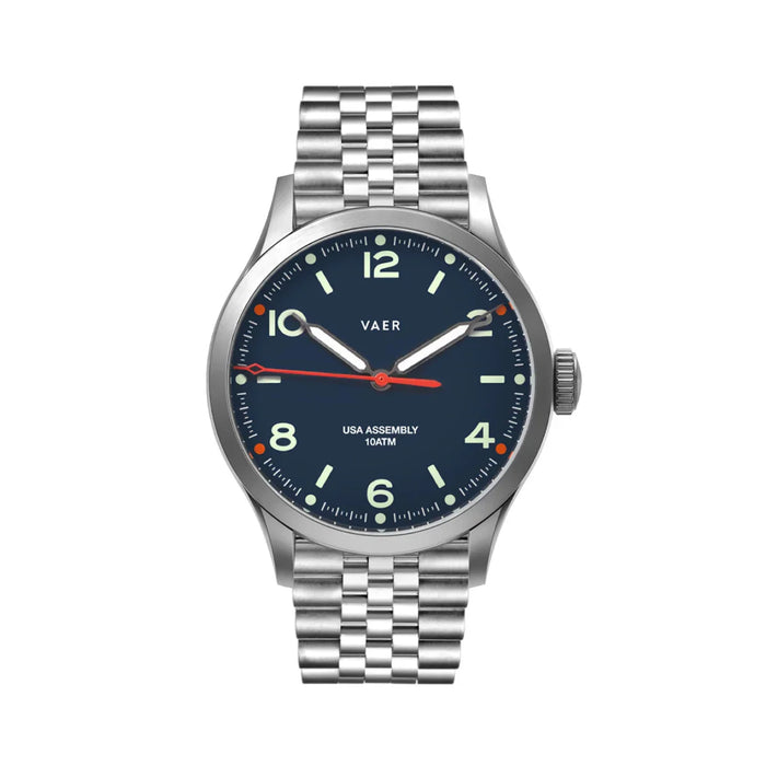 C5 Design Navy 40mm USA Solar Watch