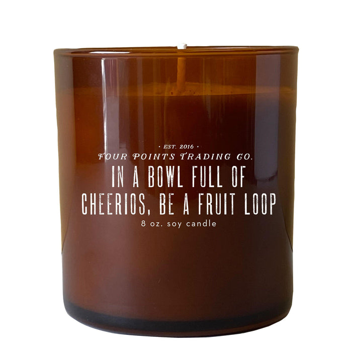 In A Bowl Full Of Cheerios 8oz Soy Candle
