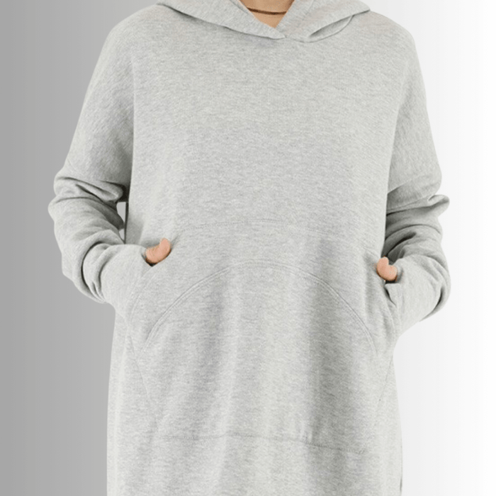 Camilla Cozy Fleece Tunic Length Hoodie