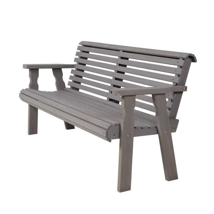 Amish Casual Heavy Duty Roll Back 4 Foot Treated Garden Bench