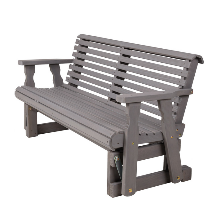 Amish Casual Heavy Duty Roll Back 4 Foot Treated Porch Glider