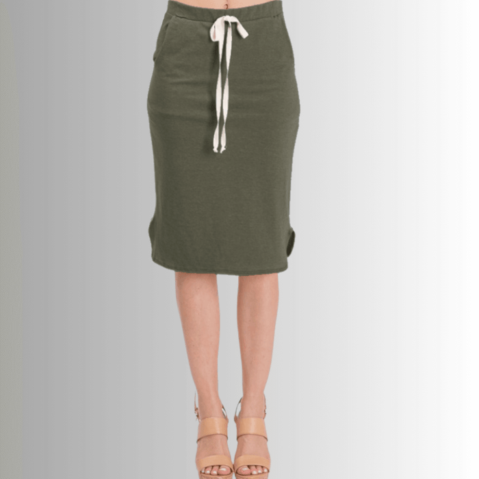 Casual Cotton Skirt Made in USA