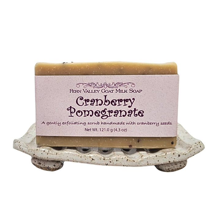 Natural Goat Milk Soap | Exfoliating Scrub | Cranberry Pomegranate