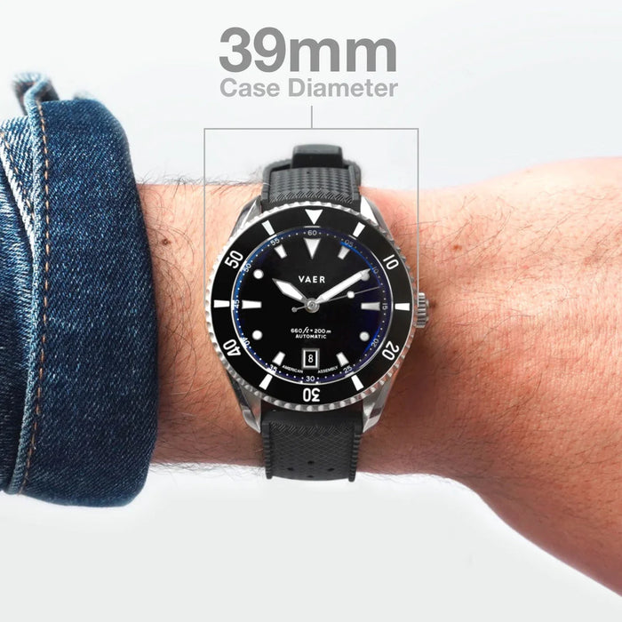 D5 Meridian Black USA Auto 39mm Watch