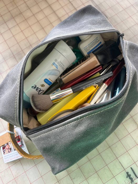 Charcoal Gray Dopp Burn Bag