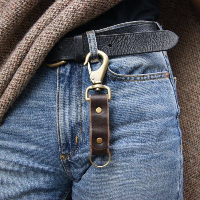 Leather Key Clip  - USA Made