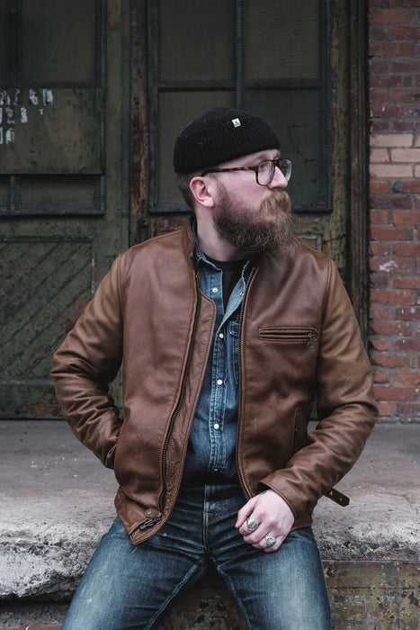 Schott x Ball and Buck Perfecto Leather Jacket