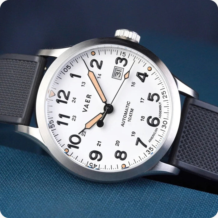 A5 Field White USA Auto 40mm Watch