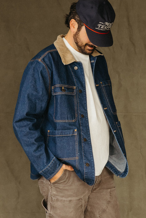 Denim Field Coat - Dark Wash