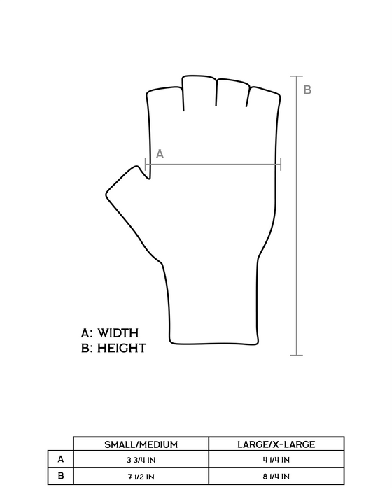 Denim Melange Convertible Fingerless Glomitt