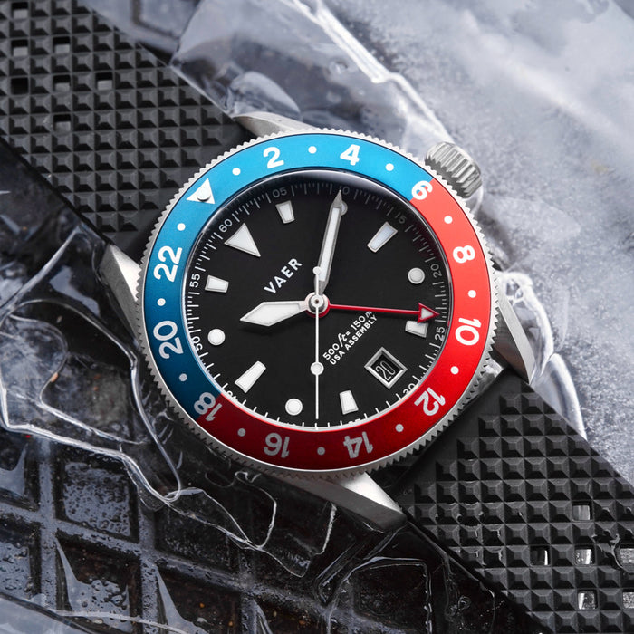 G2 Meridian Navy/Red 39mm USA GMT Watch