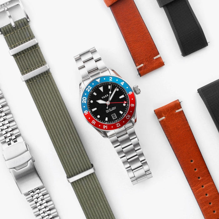 G2 Meridian Navy/Red 39mm USA GMT Watch