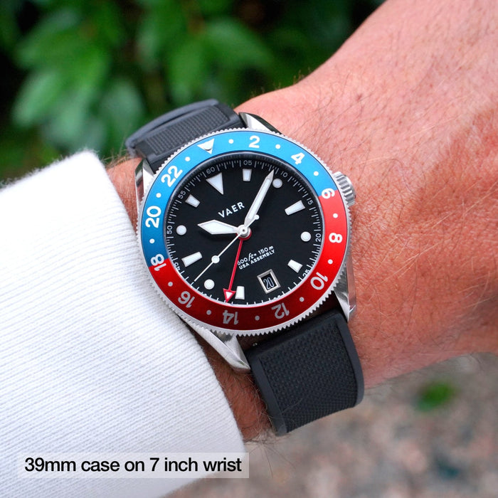G2 Meridian Navy/Red 39mm USA GMT Watch