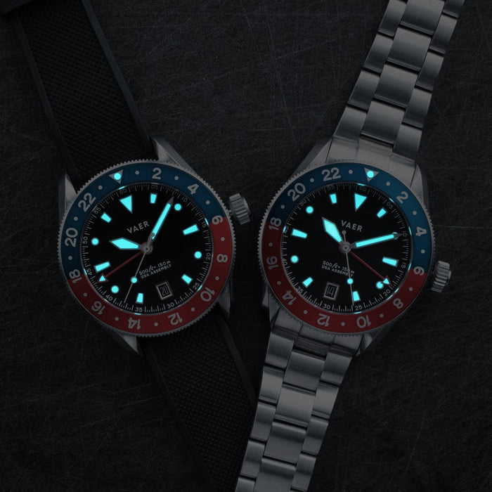G2 Meridian Navy/Red 39mm USA GMT Watch
