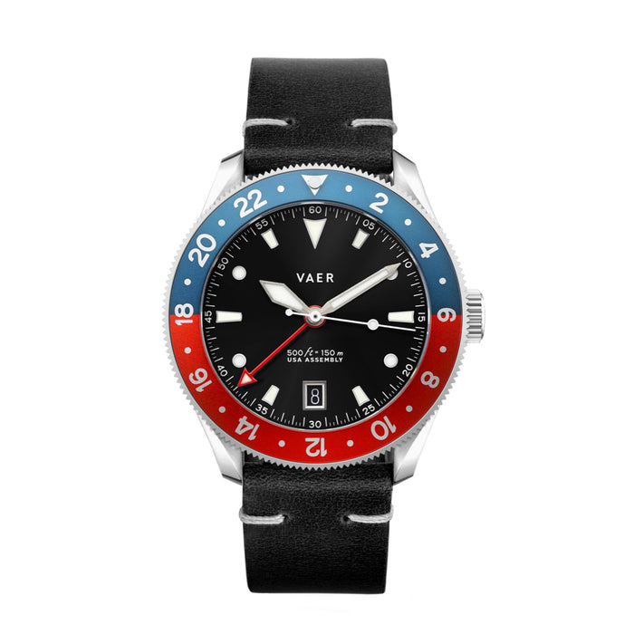 G2 Meridian Navy/Red 39mm USA GMT Watch
