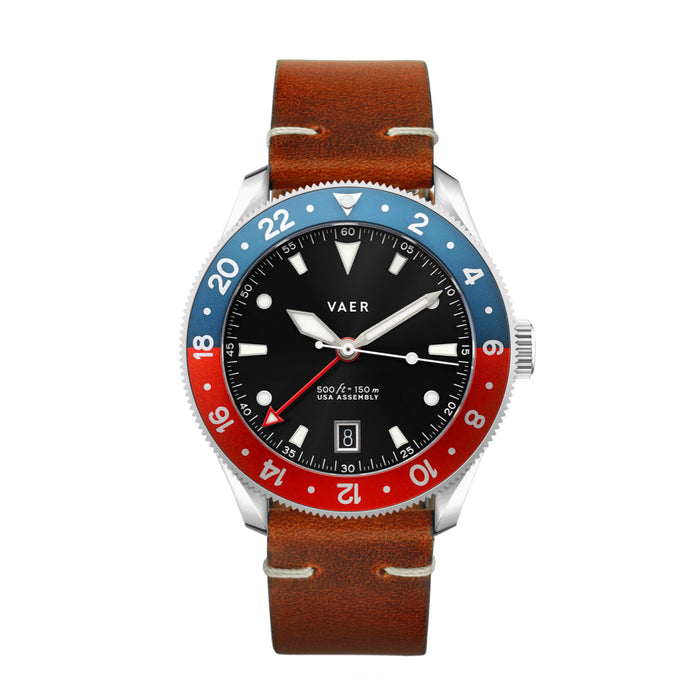 G2 Meridian Navy/Red 39mm USA GMT Watch