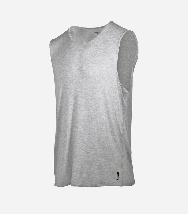 Bamboo Aerotech Tank - Heather Grey