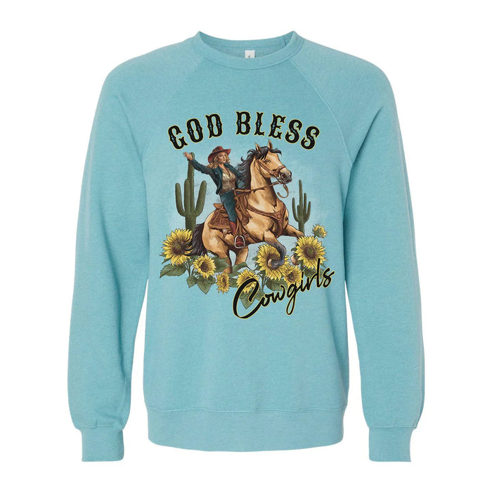 God Bless Cowgirls Crew Sweatshirt