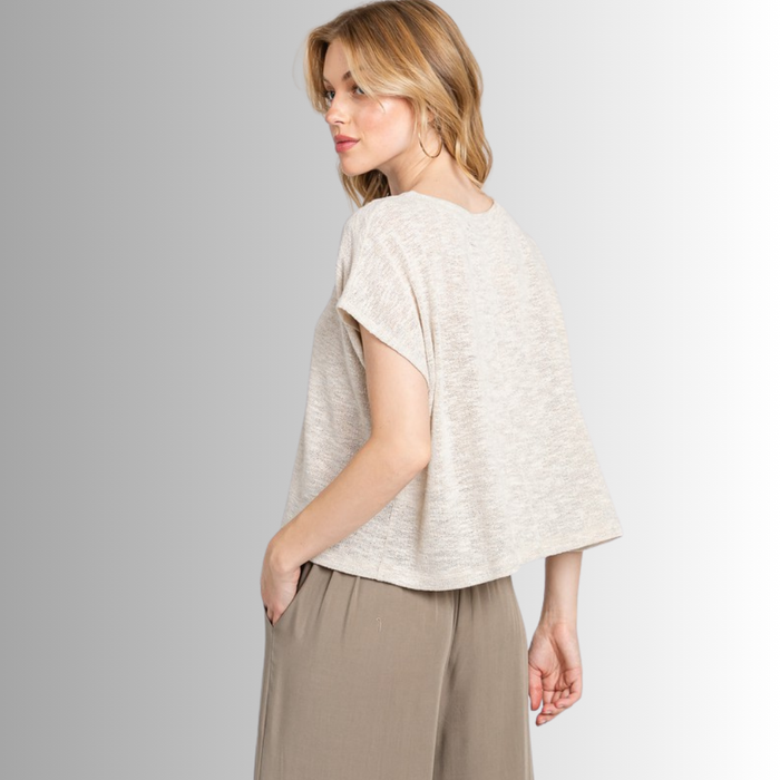 Kathryn Round Neck Boxy Top