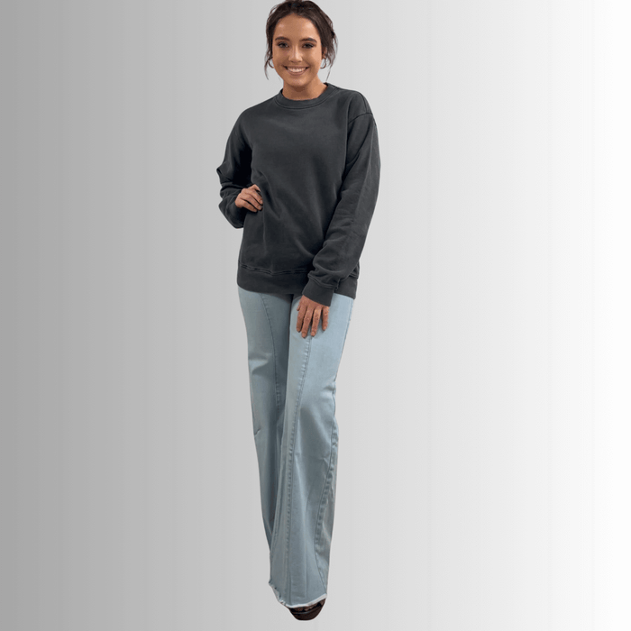 Brynlee Heavyweight Crew Neck Fleece Sweatshirt